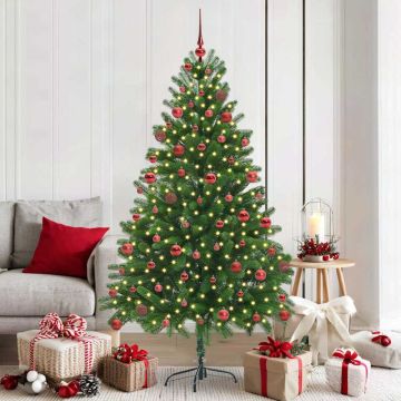 vidaXL Kalėdų eglutė su 300 LED s stovu Žalia 180 cm PE