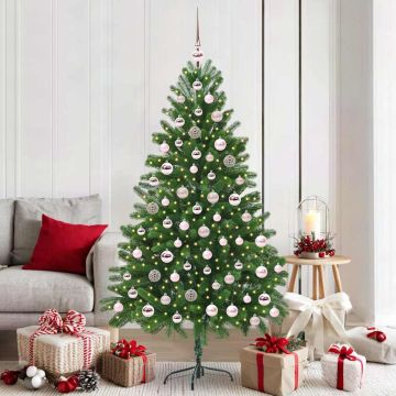 vidaXL Kalėdų eglutė su 300 LED s stovu Žalia 180 cm PE