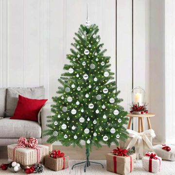 vidaXL Kalėdų eglutė su 300 LED s stovu Žalia 180 cm PE