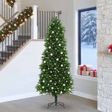 vidaXL Kalėdų eglutė su 300 LED s stovu Žalia 240 cm PE