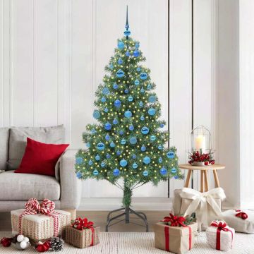 vidaXL Kalėdų eglutė su 300 LED s stovu Žalia 180 cm PVC