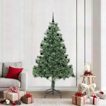 vidaXL Kalėdų eglutė su 300 LED s stovu Žalia 210 cm PVC