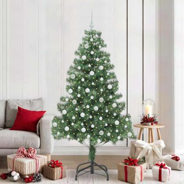 vidaXL Kalėdų eglutė su 300 LED s stovu Žalia 210 cm PVC