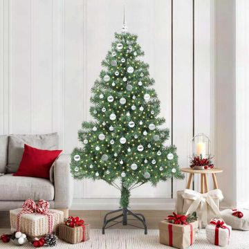 vidaXL Kalėdų eglutė su 300 LED s stovu Žalia 210 cm PVC
