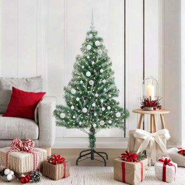 vidaXL Dirbtinė Kalėdų Eglė Su Sniegu ir LED Šviesa su 150 LED 150 cm