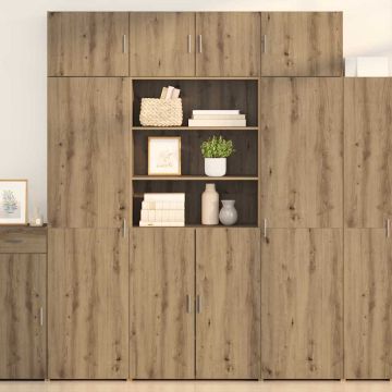 vidaXL Aukštas spintelė Amatininkų ąžuolas 80 x 42,5 x 185 cm