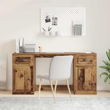 vidaXL Stalas su spintele Senovinis medis 154,5 x 50 x 75 cm
