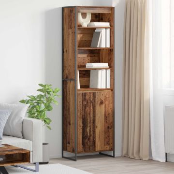 vidaXL Aukšti spintelės 2 pcs Senovinis medis 60 x 36 x 200 cm