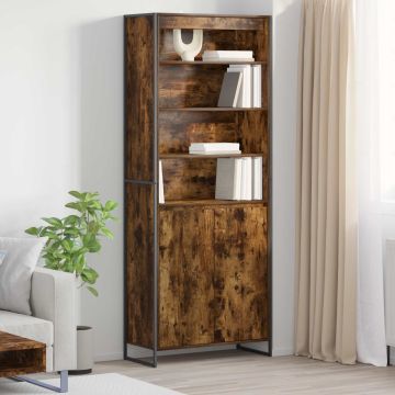 vidaXL Aukšti spintelės 2 pcs Dūminis ąžuolas 79 x 36 x 200 cm