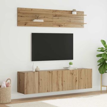 vidaXL TV vienetai 6 pcs artisano ąžuolo Apdirbta mediena