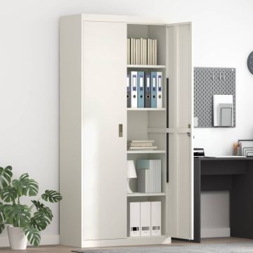 vidaXL Oppbevaringsskap Baltas 90 x 40 x 200 cm Plienas