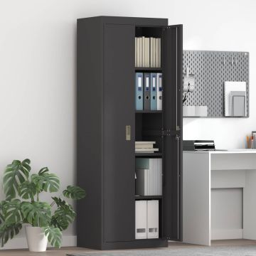 vidaXL Oppbevaringsskap Juodas 60 x 40 x 180 cm Plienas