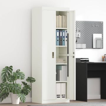 vidaXL Oppbevaringsskap Baltas 60 x 40 x 180 cm Plienas