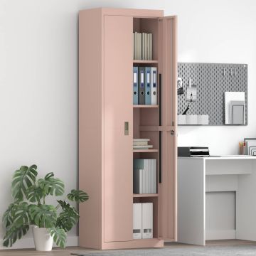 vidaXL Oppbevaringsskap Rožinė 60 x 40 x 200 cm Plienas