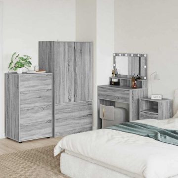 vidaXL Saugojimo spintos 2 pcs Pilkas Sonoma 60 x 48 x 105 cm