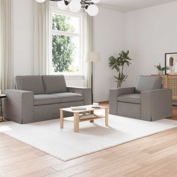 vidaXL Sofos komplektas 2 pcs Tortora 182 x 80 x 82 cm audinys