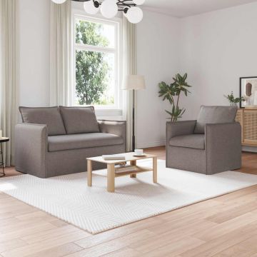 vidaXL Sofos komplektas 2 pcs Tortora 196 x 82 x 85 cm audinys