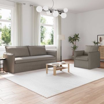 vidaXL Sofos komplektas 2 pcs Tortora 196 x 82 x 85 cm audinys