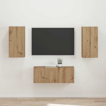 vidaXL TV spintelių komplektas 2 pcs Amatininkų ąžuolas