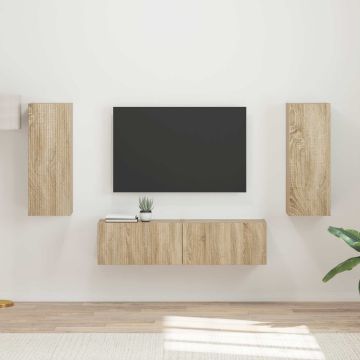 vidaXL TV spintelių komplektas 2 pcs Sonoma ąžuolas Apdirbta mediena
