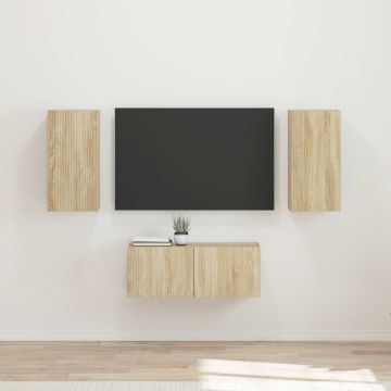 vidaXL TV spintelių komplektas 6 pcs Sonoma ąžuolas Apdirbta mediena