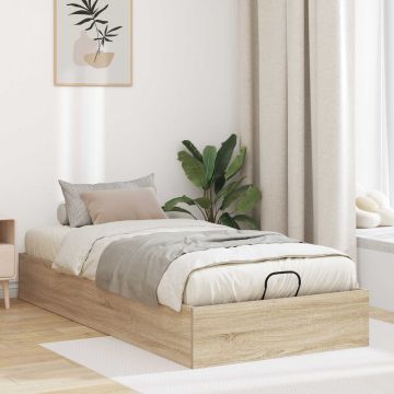 vidaXL Otomano lovos rėmas Sonoma ąžuolas 203 x 100 x 25 cm