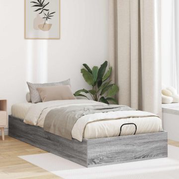 vidaXL Otomano lovos rėmas Pilka Sonoma 80,5 x 200 cm Dirbtinė mediena
