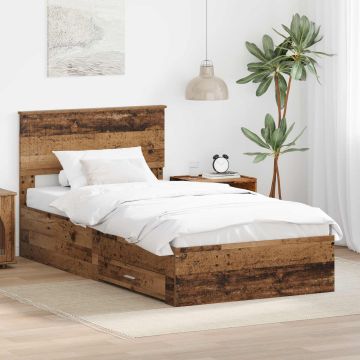 vidaXL Lovos rėmas Senas medis 100 x 200 cm Apdirbta mediena