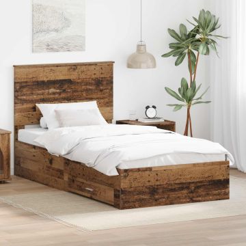 vidaXL Lovos rėmas Senas medis 100 x 200 cm Apdirbta mediena