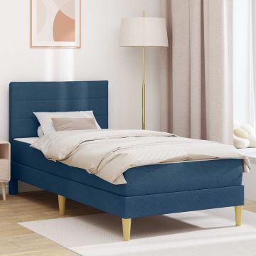 vidaXL Lovos rėmas Mėlyna 90 x 200 cm Poliesteris