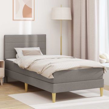 vidaXL Lovos rėmas Taupe 100 x 200 cm Poliesteris