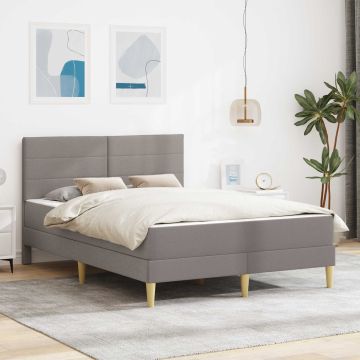 vidaXL Lovos rėmas Taupe 120 x 190 cm Poliesteris