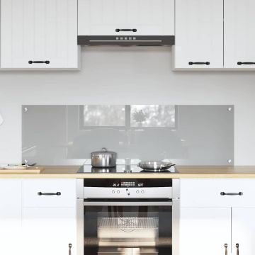 vidaXL Virtuvės užpakalinė plokštė 2 pcs Šviesiai pilka 70 x 40 cm