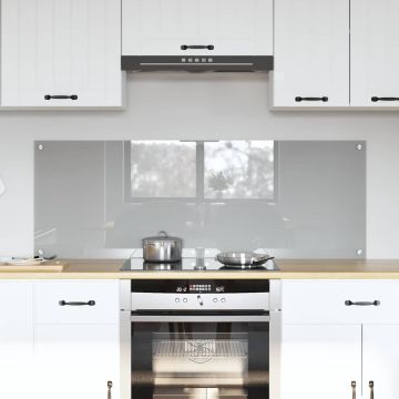 vidaXL Virtuvės užpakalinė plokštė 2 pcs Šviesiai pilka 70 x 50 cm