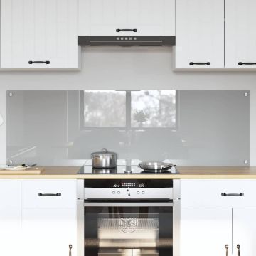 vidaXL Virtuvės užpakalinė plokštė 2 pcs Šviesiai pilka 80 x 50 cm