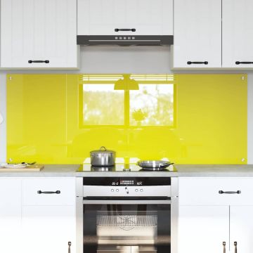 vidaXL Virtuvės užpakalinė plokštė 2 pcs Geltona 80 x 60 cm