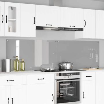 vidaXL Virtuvės užpakalinė plokštė 2 pcs Šviesiai pilka 110 x 60 cm
