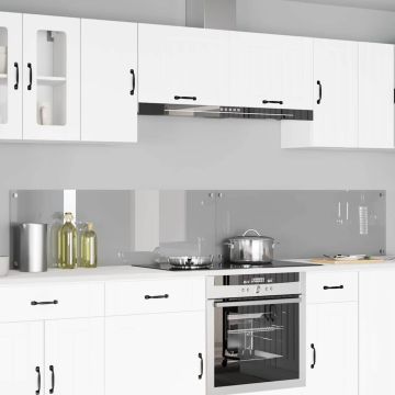 vidaXL Virtuvės užpakalinė plokštė 2 pcs Šviesiai pilka 120 x 40 cm