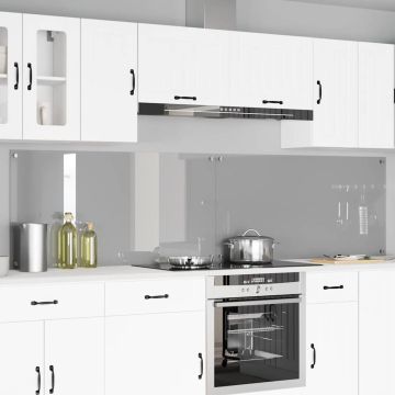 vidaXL Virtuvės užpakalinė plokštė 2 pcs Šviesiai pilka 120 x 60 cm