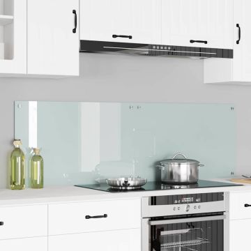 vidaXL Virtuvės užpakalinė plokštė 2 pcs Balta 80 x 50 cm