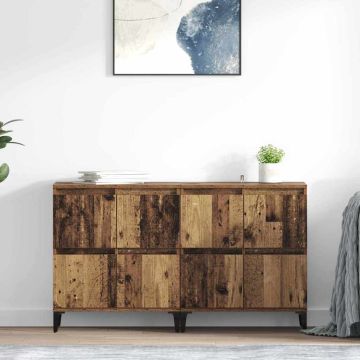 vidaXL Šoninės lentynos 2 pcs Senovinis medis 60 x 35 x 70 cm