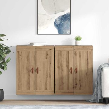 vidaXL Prikabinama spinta 2 pcs Amatininkų ąžuolas 69,5 x 34 x 90 cm