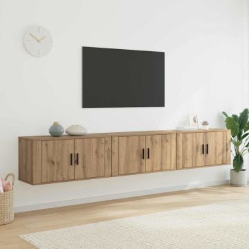 vidaXL Sieninio televizoriaus kabineto komplektas 3 pcs
