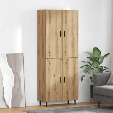 vidaXL Aukštas spintelė 2 pcs Amatininkų ąžuolas