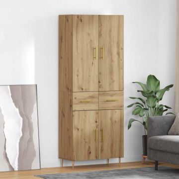 vidaXL Aukštas spintelė Amatininkų ąžuolas 69,5 x 34 x 180 cm