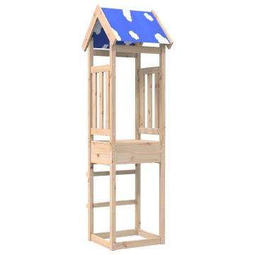 vidaXL Žaidimų bokštas Ruda 52.5 x 46.5 x 208 cm Kietos pušies mediena