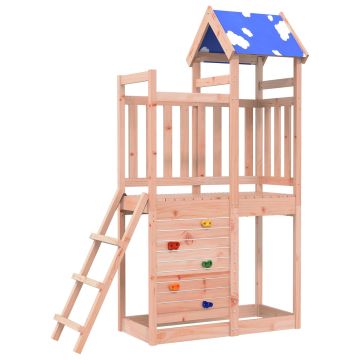 vidaXL Žaidimų bokštas Ruda 110,5 x 52,5 x 215cm Kieta Douglas mediena