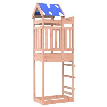 vidaXL Žaidimų bokštas Ruda 85 x 52,5 x 239 cm Kieta Douglas mediena