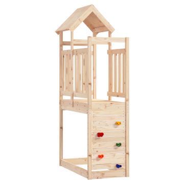 vidaXL Žaidimų bokštas Ruda 53 x 110,5 x 214 cm Kietos pušies mediena
