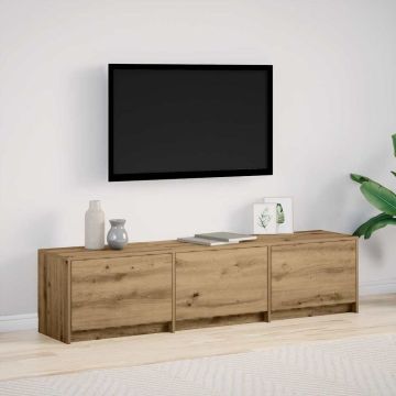 vidaXL TV spintelė su LED su stalčių Meistrų ąžuolas 165 x 34 x 40 cm